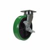 Vestil Green Swivel With Brake Polyurethane 8 x 2 Caster CST-FC47-8X2DT-SWB